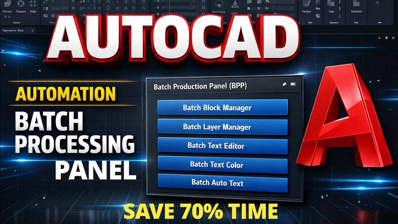 Batch Automation LISP System | AutoCAD Tutorial - YouTube