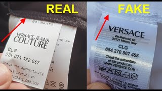 how to tell if versace shirt is real