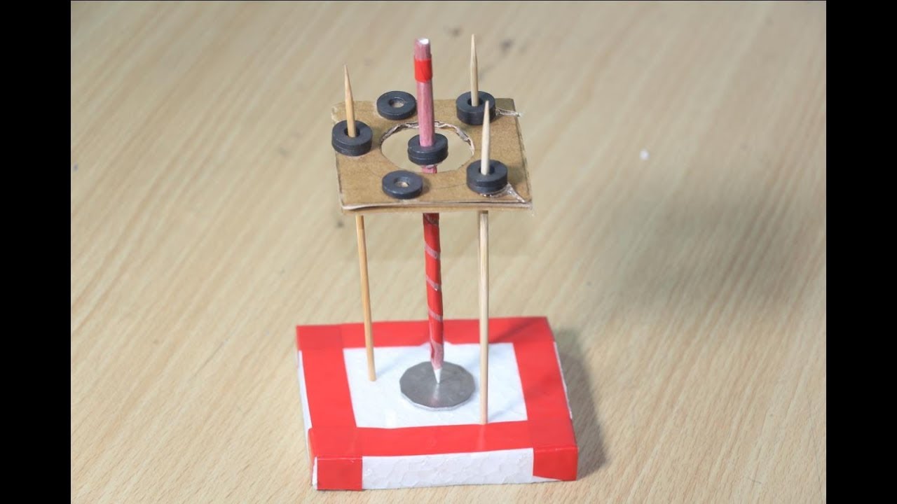 Science Experiments standing spinning pencil with YouTube