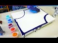 AMAZING Acrylic Pour Painting - CELLS without Silicone -Gorgeous COLOR SPLIT Acrylic Pouring