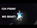 Bowfishing WITHOUT a Boat: 124 Fish!!!