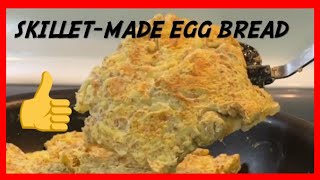 Skillet-Made Egg Bread
Easy, simple, very nutritious. Total Calories for entire Skillet-Bread concoction = 195 / Total Carbs = 9g / Protein = 30g. Skillet-Made Egg Bread = Egg whites + Bran + seasoning. Very filling, high protein, definitive bread taste. Quick to make & easy clean-up. Skillet-Made Egg Bread