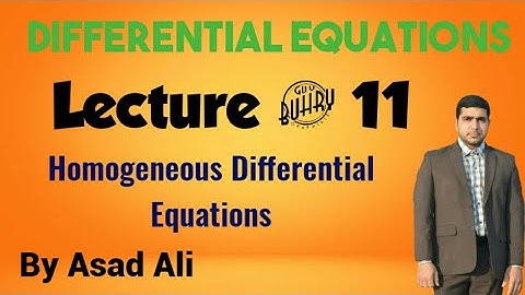 Homogeneous Differential Equations: Definition, Examples, Solving