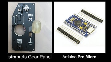 A-10C Landing Gear Panel with Arduino Pro Micro