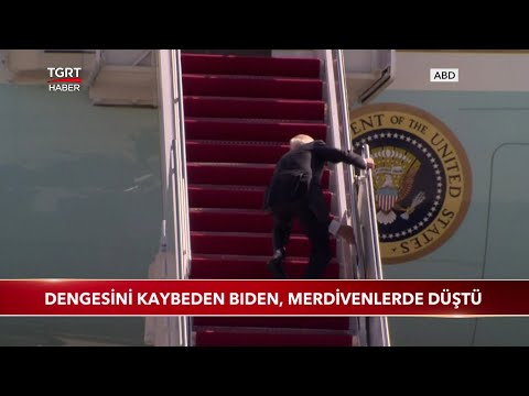 ABD Başkanı Biden, Merdivenlerde Düştü