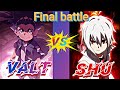 valt vs shu || beyblade burst rivels || rock blade gamer||