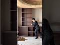 Multi-Shelf Wooden Cabinet Installation | Modern Display Storage Design #classicwood