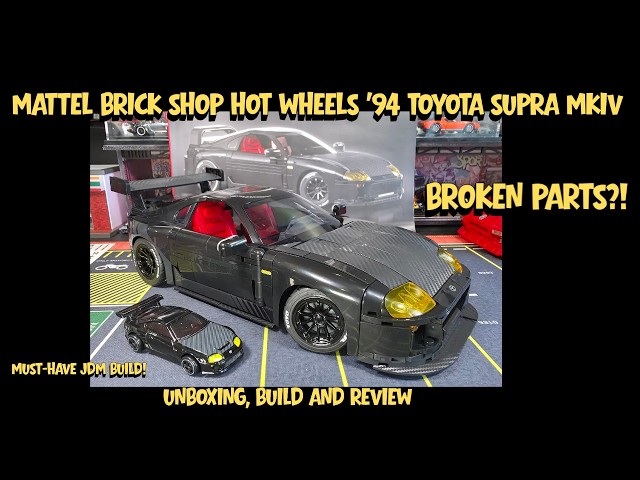 Building the Mattel Brick Shop Toyota Supra MKIV! (Worth the Hype