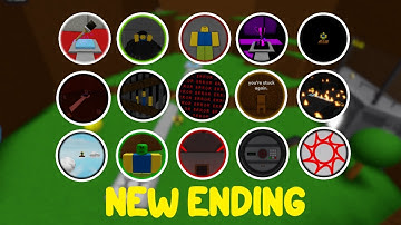 How To Get All 15 New Readded Endings in easiest game ever! Roblox
