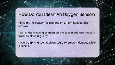 How Do You Clean An Oxygen Sensor? - Talking Tech Trends