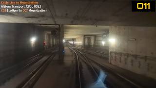 ⁴ᴷ [via Stadium Siding] SMRT Trains, CCL Train Ride [Stadium → Mountbatten] - Alstom C830 8023