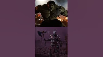 MARVEL AVENGERS VS KRATOS (GOD OF WAR) #godofwar#marvel#marvelavengers#hulk#thor#captainamerica#gods