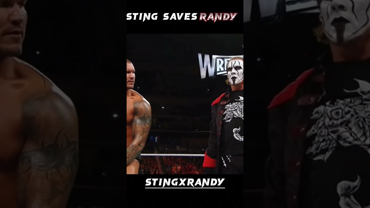 STING SAVES RANDY ORTON 🔥#wwe #viral_shorts #shorts #trending