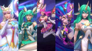 Star Guardian Ahri Mythic Chroma, Sona, Soraka, Zoe And Kaisa