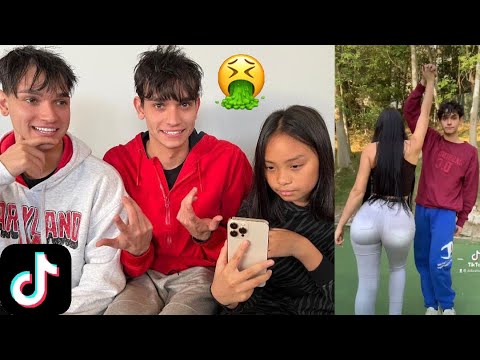 Little Sister REACTS To Our CRINGE TikToks...