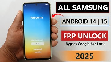 All Samsung Android 14/15 Frp Bypass/Unlock Google Account Lock 100% Free Method - 2025