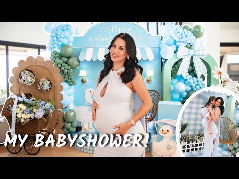MY ALL-GIRLS BABYSHOWER! 🤰🏻A silly little Goose theme 🪿🩵