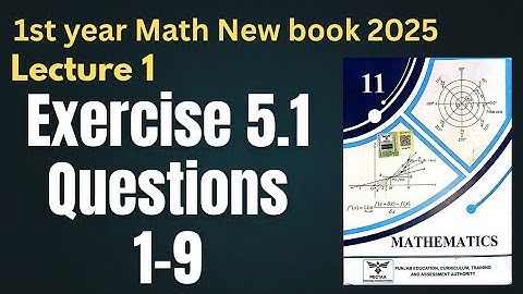 Class 11 Mathematics | New Book 2025 | Chapter 5 Partial Fractions | Exercise 5.1 Questions 1-9