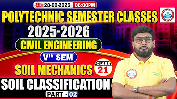 Polytechnic 5th Semester Civil Engineering | Soil Mechanics | Soil Classification #2 | BTEUP 5th Sem