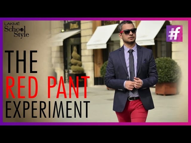 Men's Red Pants Style