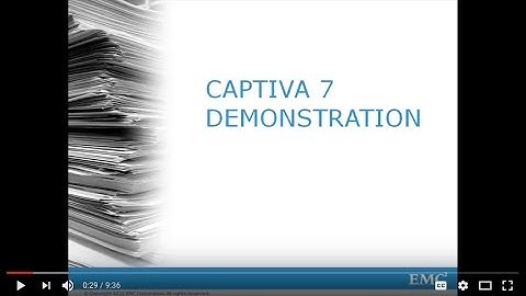 EMC Captiva 7 Demonstration