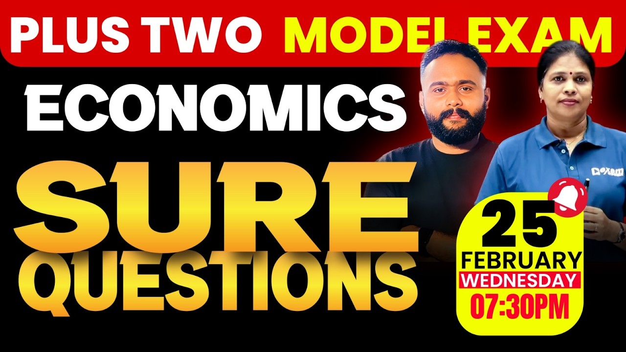 Plus Two Model Exam | Economics | Sure Questions | Part 2 | Exam Winner