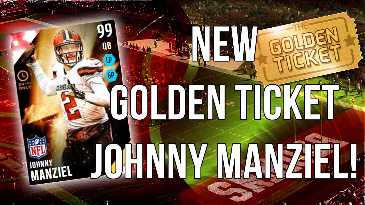 Madden 16 MUT New Golden Ticket Johnny Manziel INCREDIBLE ATTRIBUTES Madden 16 Ultimate Team 