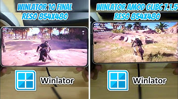 Assassins Creed Origin Winlator 10 Final and Amod GLIBC 7.1.5 Comparison
