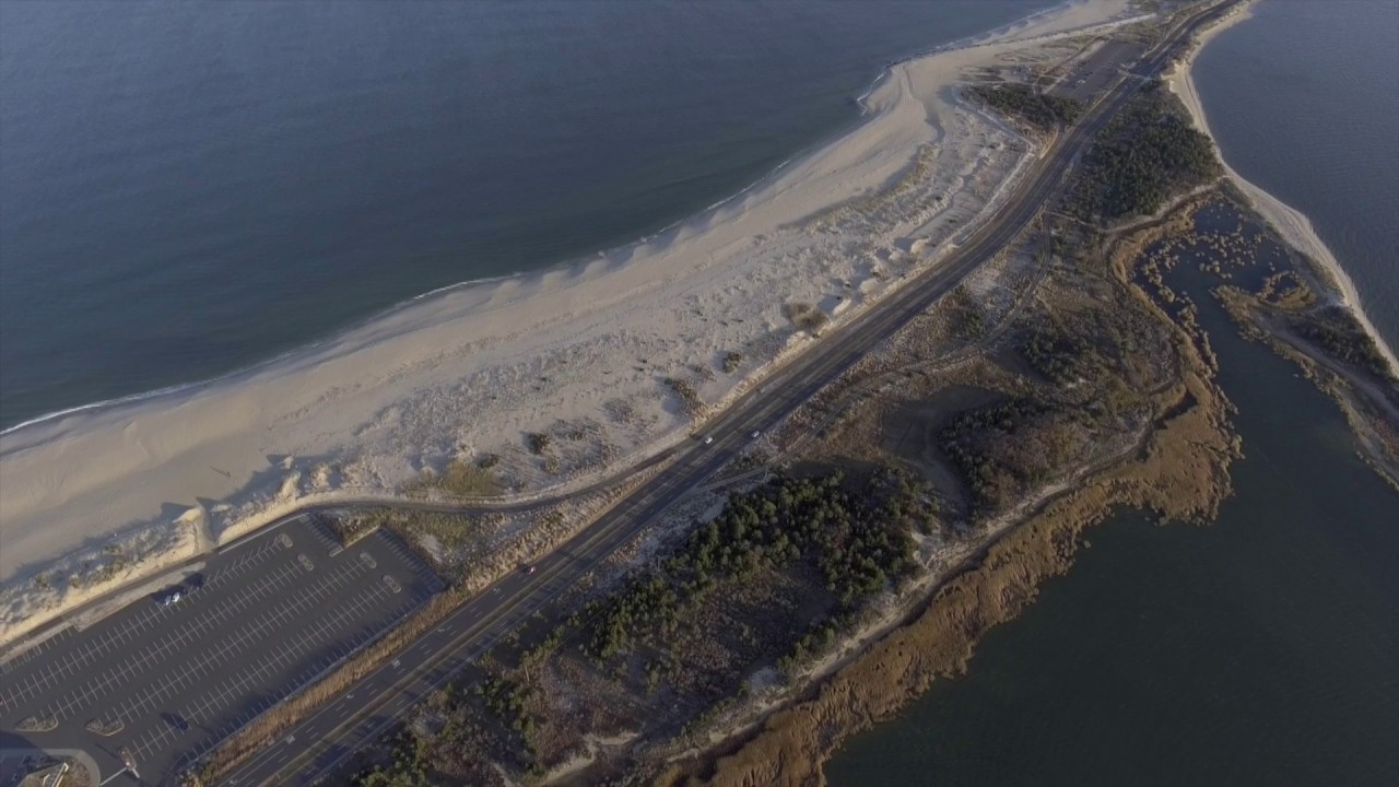 DJI Phantom 4 footage at Sandy Hook New Jersey