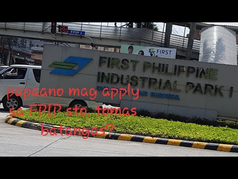paano mag apply sa mga factory FPIP sto tomas Batangas?
