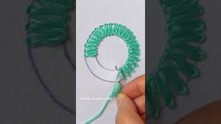 Unique embroidery design #embroidery #stitch #shorts #viral #trending