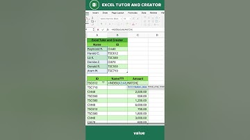 Index Match Formula in Excel