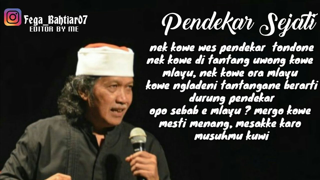 Kata Kata Pendekar Sejati Menurut Cak Nun Youtube