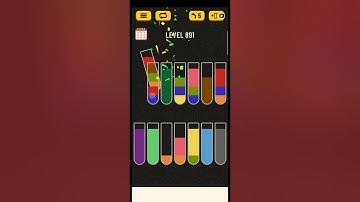 Water sort game level 891 and level 892