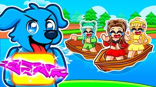 I Became A DOG, Then Used A HOVERBOARD BOAT In BUILD A BOAT! (Roblox) screenshot 4