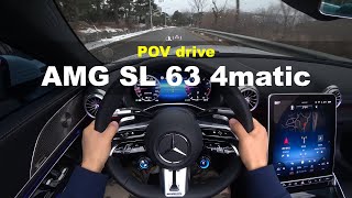 2024 Mercedes Benz AMG SL 63 4matic plus POV drive