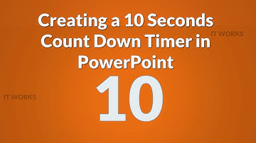 Creating a 10 Seconds Count Down Timer in PowerPoint