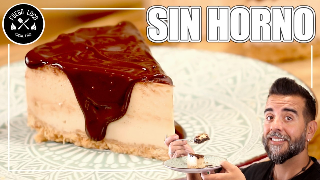 TARTA CAFÉ y Chocolate Sin HORNO y Sin Gelatina | Receta fácil Paso a Paso