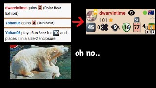 Forcing Your Opponent to Cross with Polar Bear Exhibit