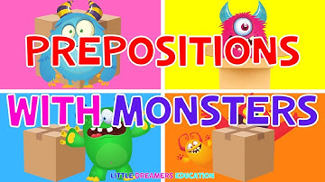 Fun Learning with Monsters: Prepositions for Kids | 4K