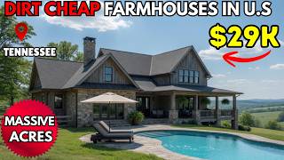 10 DIRT CHEAP Tennessee  Farmhouses with A LOT of LAND and MASSIVE ACREAGE | ACT NOW &  BUY NOW!