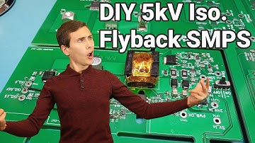 DIY 5kV Isolated Flyback Converter! It Works!!!