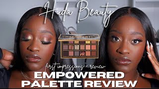 New Huda Beauty Empowered Palette Review First Impressions Makeup Look