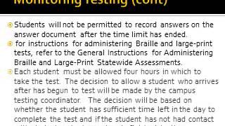 STAAR   Testing Administrator Training Spring 2014