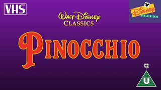 Closing To Pinocchio Uk Vhs 1995