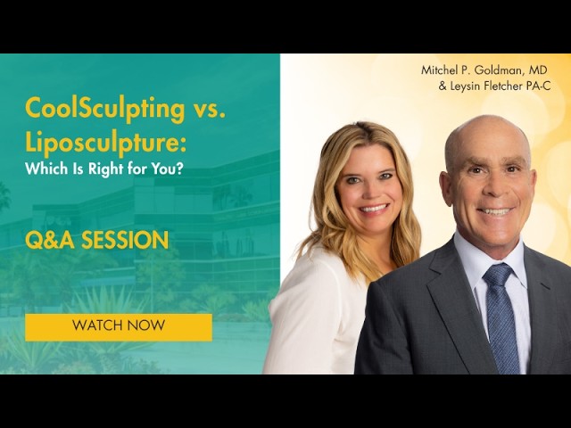 Banner for Ask Dr. Goldman & Leysin Fletcher, PA-C: CoolSculpting vs. Liposculpture: Which Is Right for You?