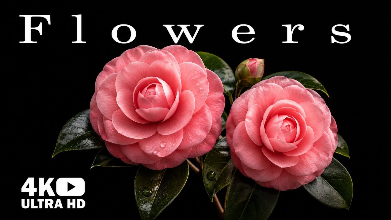 Serene Flowers Blooming Time-Lapse: Beautiful 4K UHD Video with ...