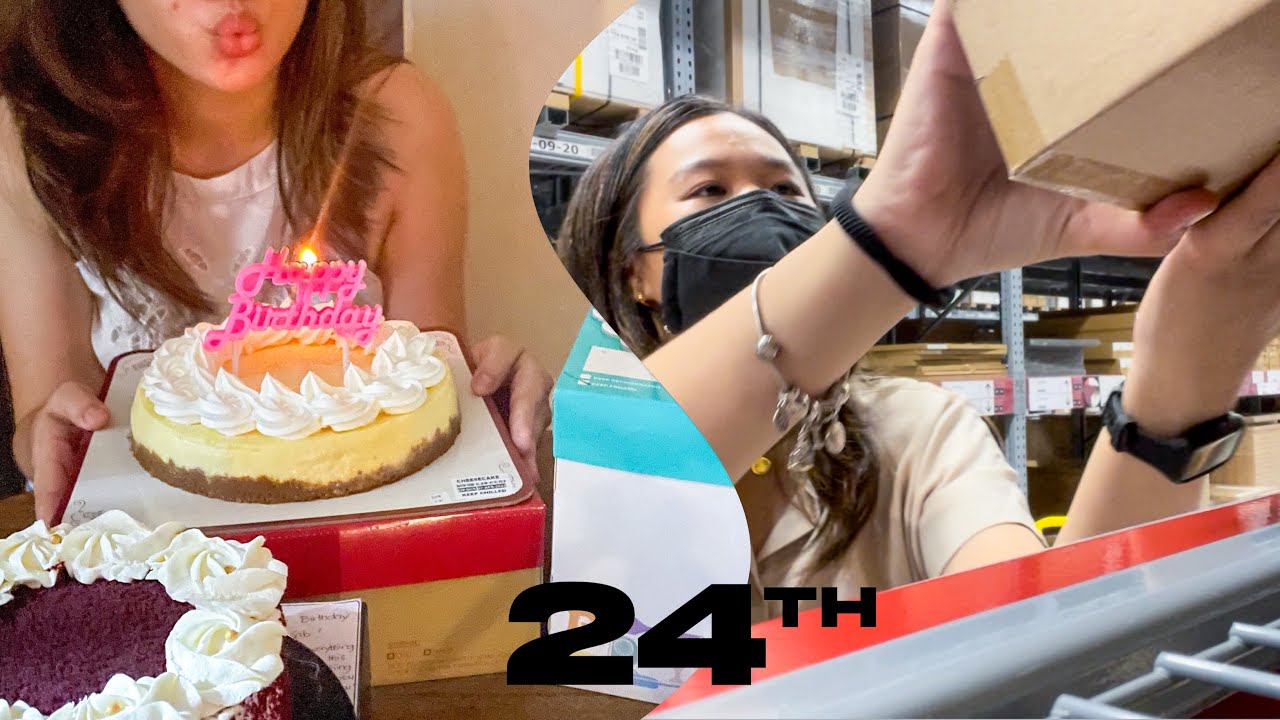 HOW I SPENT MY 24TH — shopee haul + new ikea chair 🎂🥳 | sabpozon