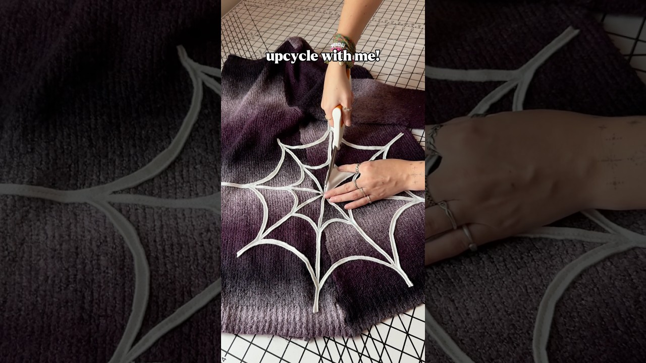 spooky season upcycle inspo! 🕸️ #upcycling #thriftflip #sewing