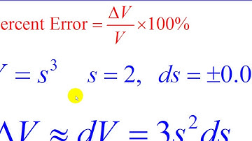 Differentials Application: Percent Error